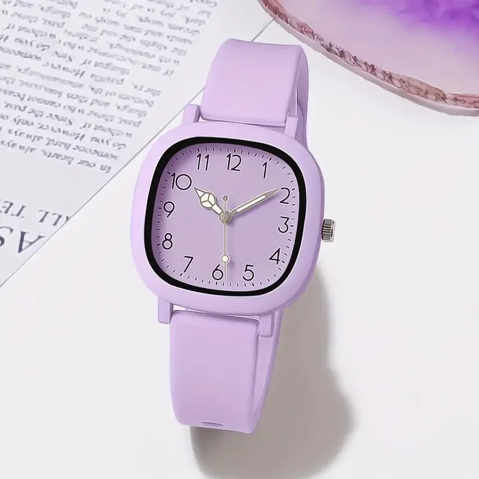 Casual Silicone Strap Quartz Watch