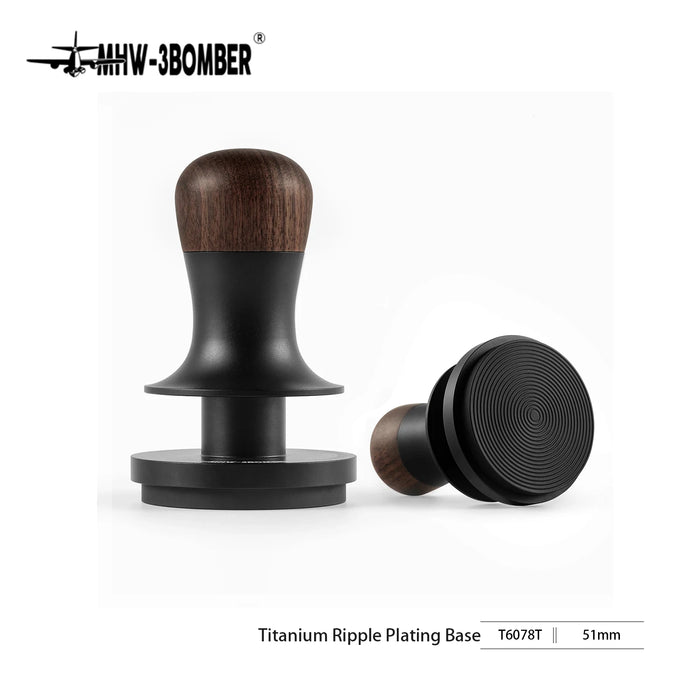 MHW-3BOMBER 30lb Calibrated Espresso Tamper (51/53/58mm) Spring-Loaded Leveler.
