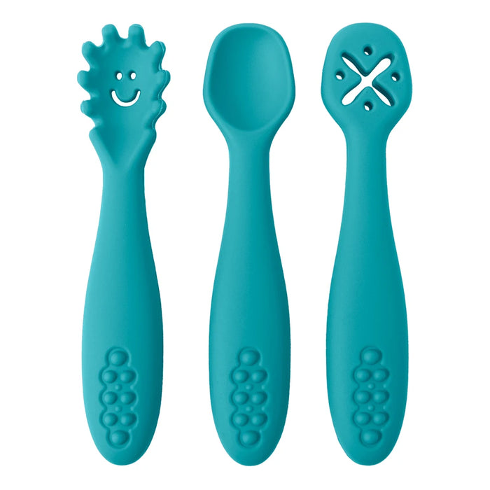 3-Piece Silicone Baby Training & Weaning Spoon Set