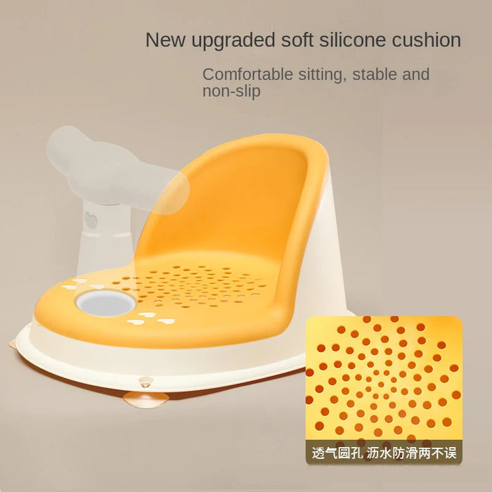 Anti-Slip Baby Bathtub Seat – Ergonomic Support Chair for Infants & Toddlers