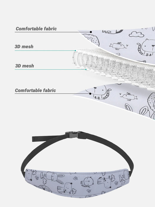 Adjustable Baby Sleep Positioner: Head Support for Car Seats & Strollers