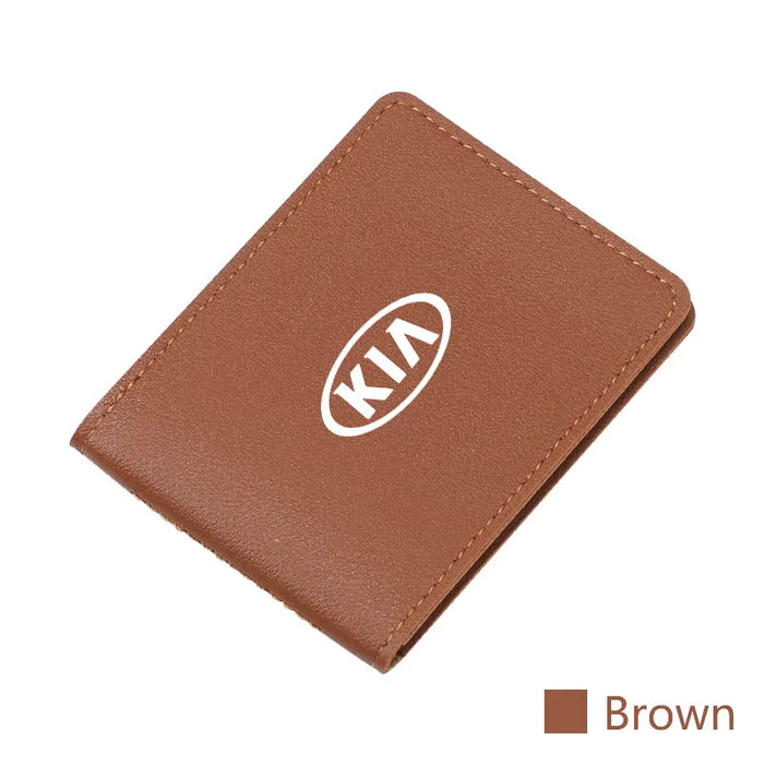 KIA Leather Driver’s License & Card Holder Wallet.