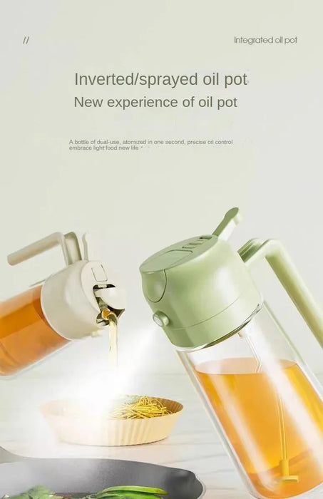 Pour and Spray Oil Dispenser Bottle – High Capacity Kitchen Fryer for Olive Oil.