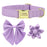 Personalized Silk Dog Collar Adjustable Durable Dog Collar with Bowtie Flower For Small Medium Large Dogs Wedding Bowtie Collars