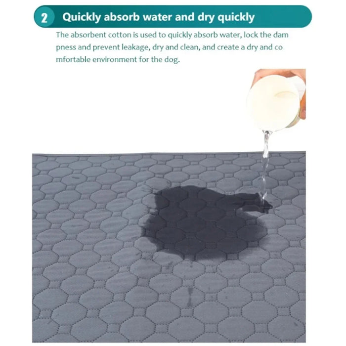 Winter Dog Pee Pad Reusable Washable Dog Urine Mat Car Seat Floor Sofa Waterproof Absorbent Puppy Cat Training Pet Supplies