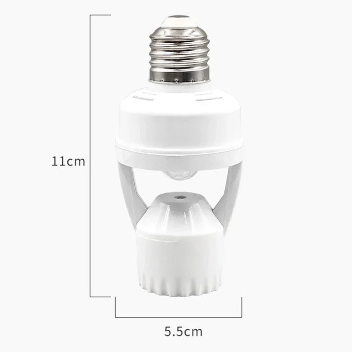 E27 PIR Motion Sensor Lamp Holder AC 85-265V Smart Socket Converter.