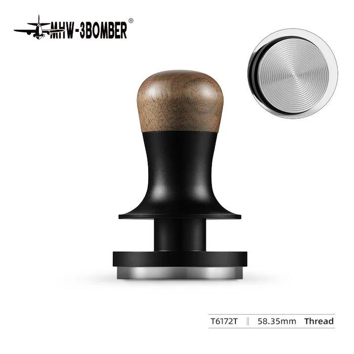 MHW-3BOMBER 30lb Calibrated Espresso Tamper (51/53/58mm) Spring-Loaded Leveler.