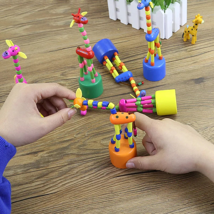 Educational Wooden Giraffe Toys for Children
