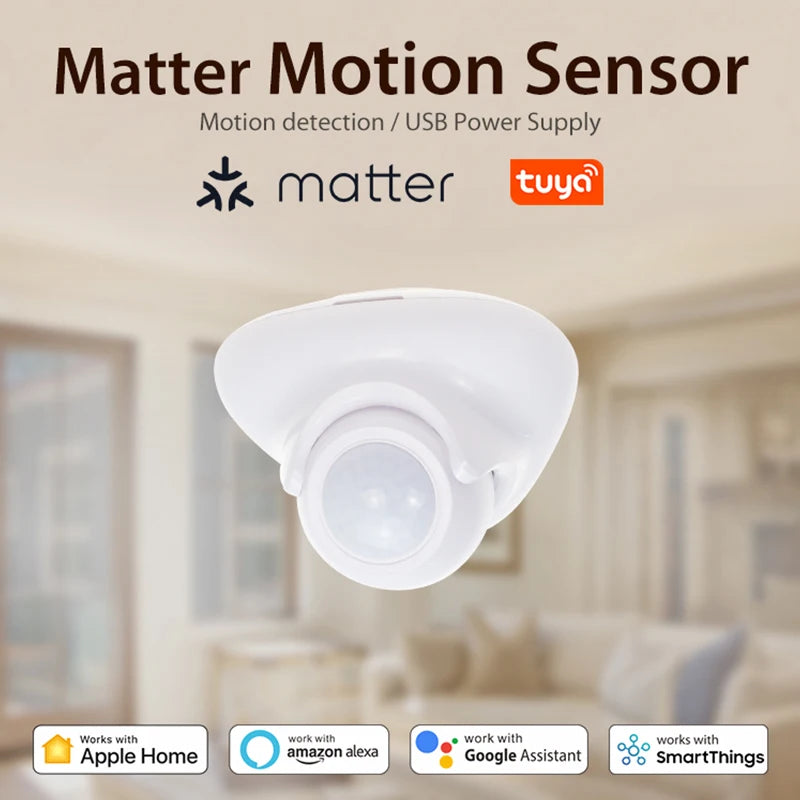 Tuya Matter Thread Human Presence Motion Sensor (Infrared Human Detector Motion Detector)