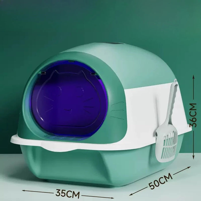 Extra Large Automatic Cat Litter Box UV Sterilization Deodorant Fully Enclosed Anti-Splash Internet Celebrity Cat Toilet for Cat