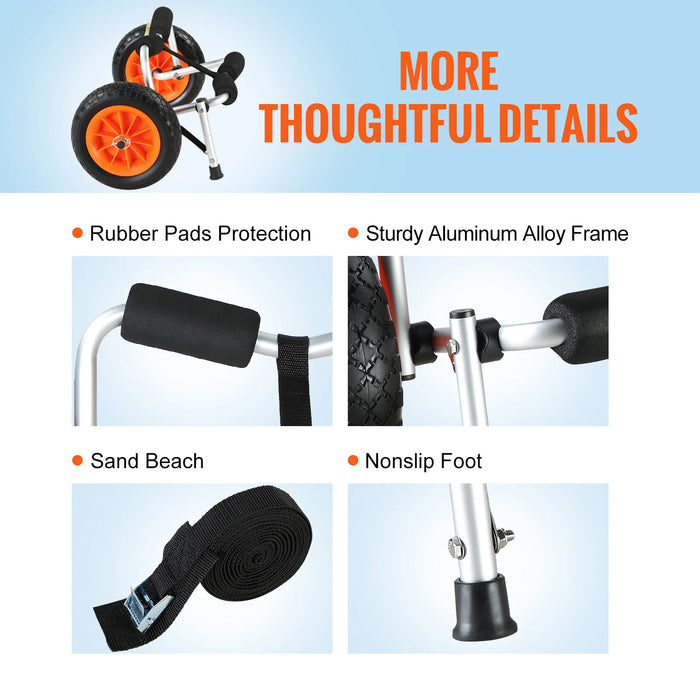 SucceBuy Heavy-Duty Kayak Dolly.