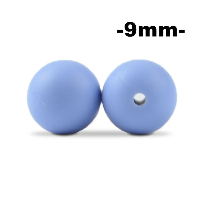 LOFCA 100pcs Premium 9mm Silicone Teething Beads – BPA-Free Food Grade DIY Beads