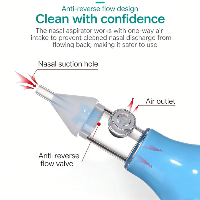 Silicone Baby Nasal Aspirator & Nose Cleaner Pump