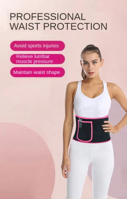 Sports Sweat Burst Waist Support Belt Shape Running Durable Waist Abdominal Fat Burning Training Belt Sauna Set Waist Trimmer