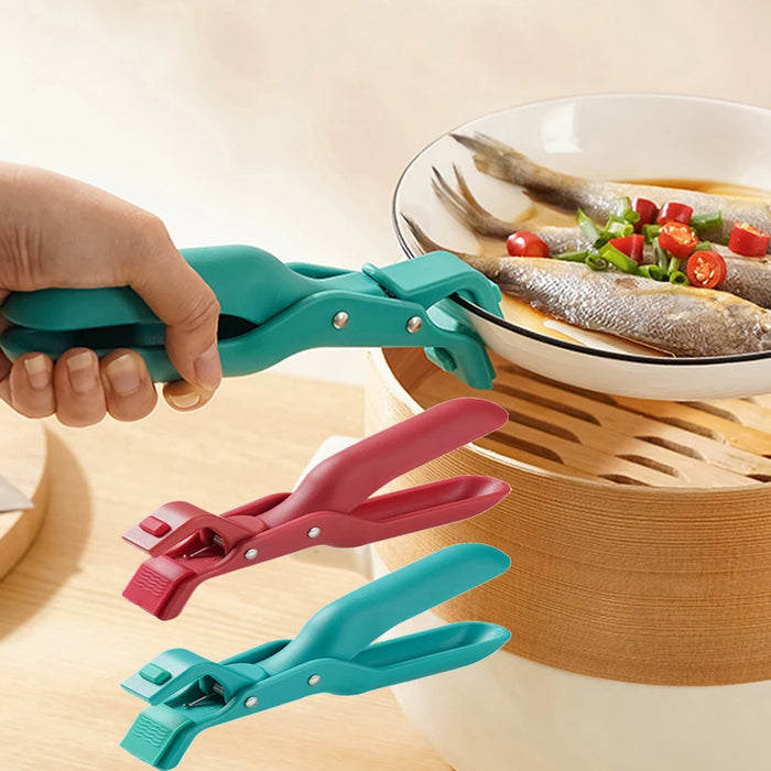 Silicone Anti-Scald Kitchen Plate & Bowl Clip Holder.