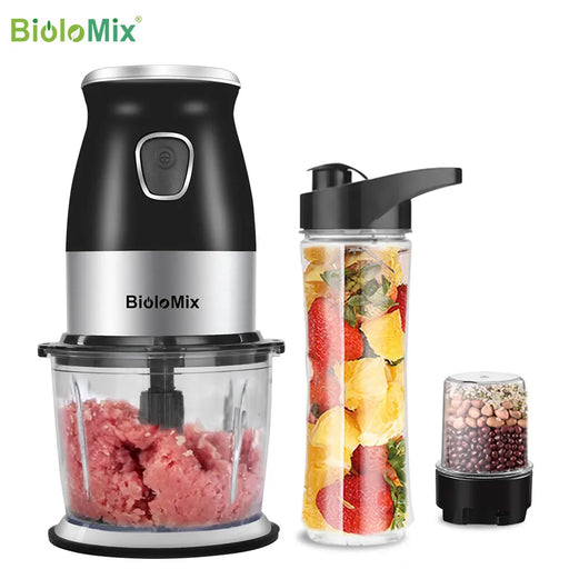 BioloMix 500W Portable Blender & Food Processor with 600ml Juicer Bottle.