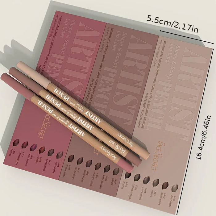 Velvet Matte Lip Liner Set – Perfect for All Skin Types