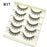 Black Eye Lashes Cat Eye Lashes Cross Strip False Eyelashes Natural Long Cosplay Makeup 5 pairs Mink Eyelash Extension Cilios