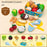 Kid Pretend Play Kitchen Fun Cutting Fruits and Vegetables Food Play House Set Puzzle Education Toys For Kids Boys Girls Gifts
