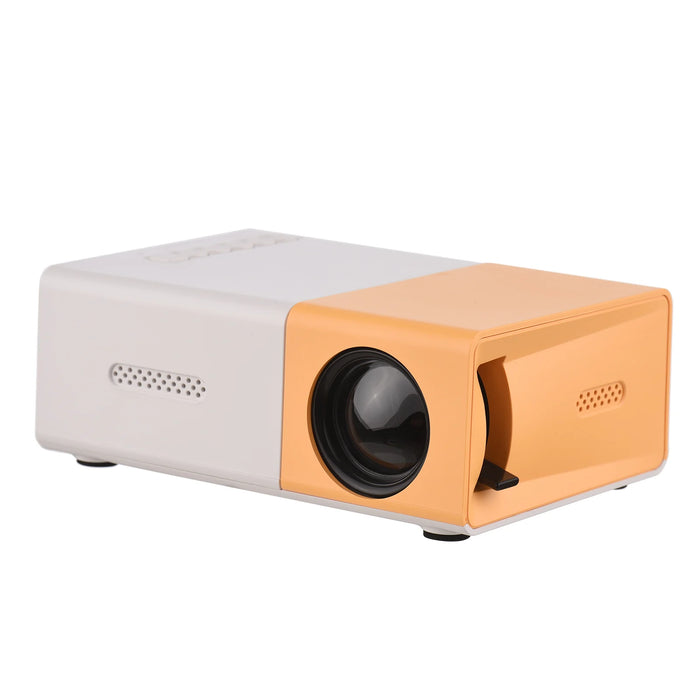 Mini LED Projector Supports 720P 1080P Portable Video Projector with Speaker Remote Control Support HD / AV / USB / Audio 3.5mm