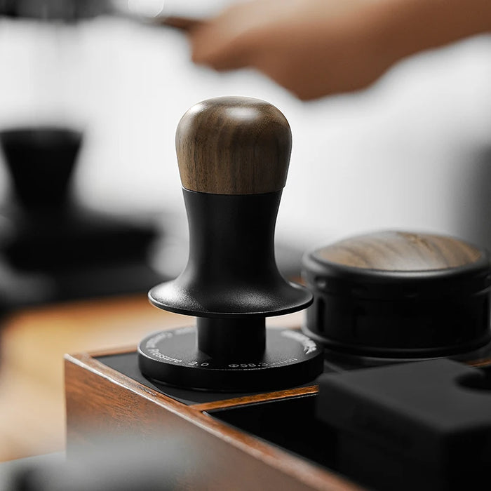 MHW-3BOMBER 30lb Calibrated Espresso Tamper (51/53/58mm) Spring-Loaded Leveler.