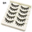Black Eye Lashes Cat Eye Lashes Cross Strip False Eyelashes Natural Long Cosplay Makeup 5 pairs Mink Eyelash Extension Cilios