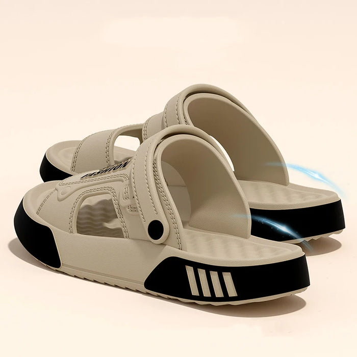 Men Slippers Summer EVA Soft-soled Platform Slides Sandals Indoor Outdoor Walking Beach Shoes Flip Flops Mens Home Shoes