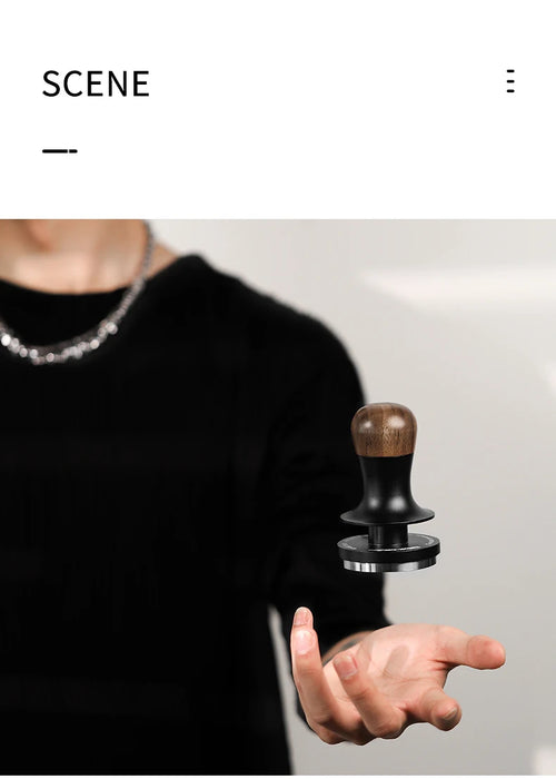 MHW-3BOMBER 30lb Calibrated Espresso Tamper (51/53/58mm) Spring-Loaded Leveler.