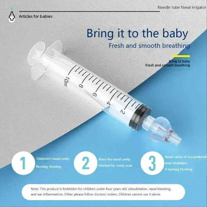 Silicone Baby Nasal Aspirator & Irrigator Syringe 10ML or 20ML