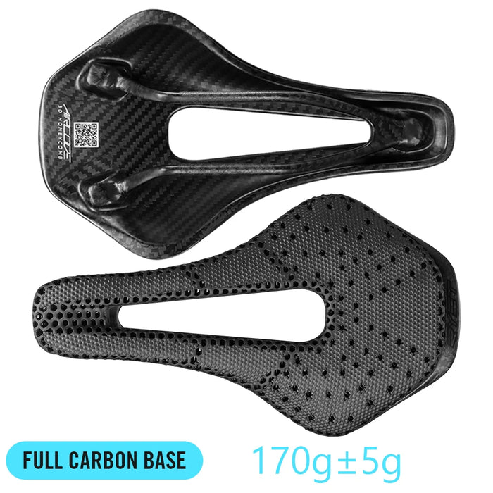 RYET 3D Printed Carbon Fiber Bike Saddle – Ultralight, Comfortable & Breathable