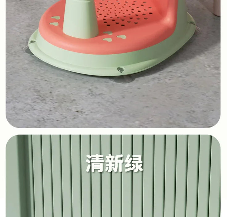 Anti-Slip Baby Bathtub Seat – Ergonomic Support Chair for Infants & Toddlers