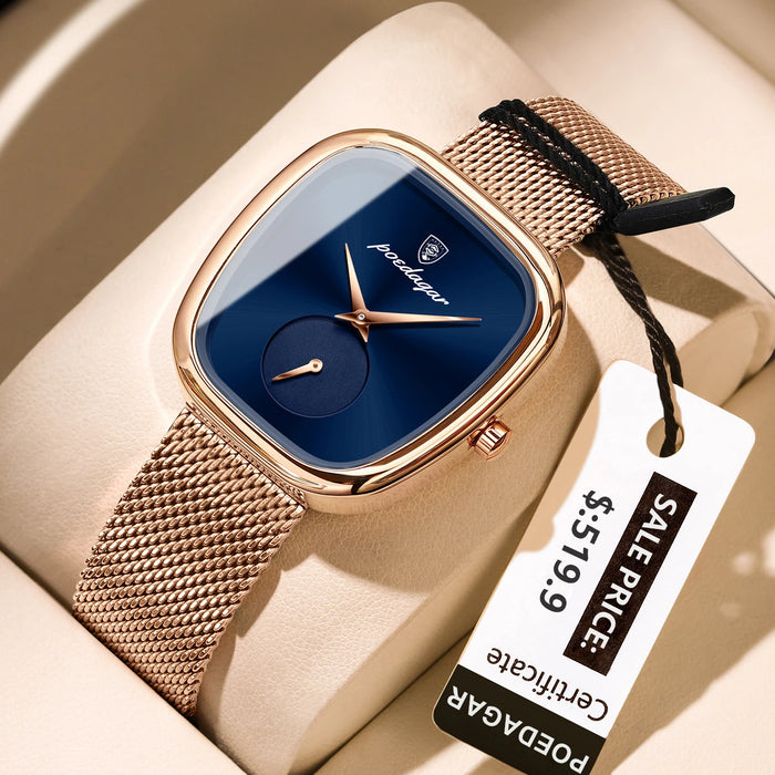 Elegant Women’s Waterproof Stainless Steel Watch