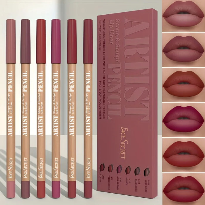 Velvet Matte Lip Liner Set – Perfect for All Skin Types
