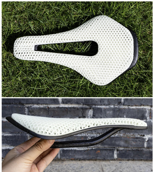 RYET 3D Printed Carbon Fiber Bike Saddle – Ultralight, Comfortable & Breathable