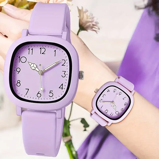 Casual Silicone Strap Quartz Watch