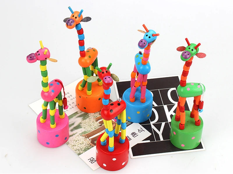 Educational Wooden Giraffe Toys for Children