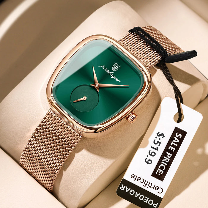 Elegant Women’s Waterproof Stainless Steel Watch