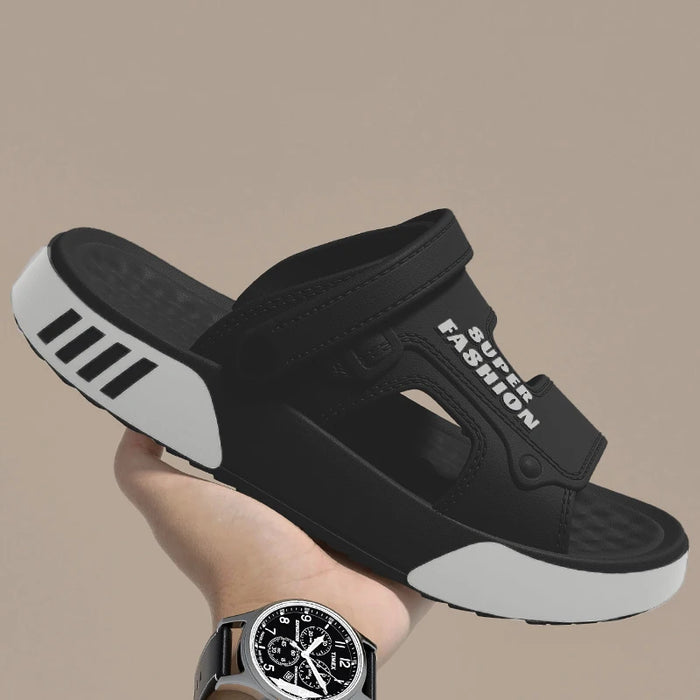 Men Slippers Summer EVA Soft-soled Platform Slides Sandals Indoor Outdoor Walking Beach Shoes Flip Flops Mens Home Shoes