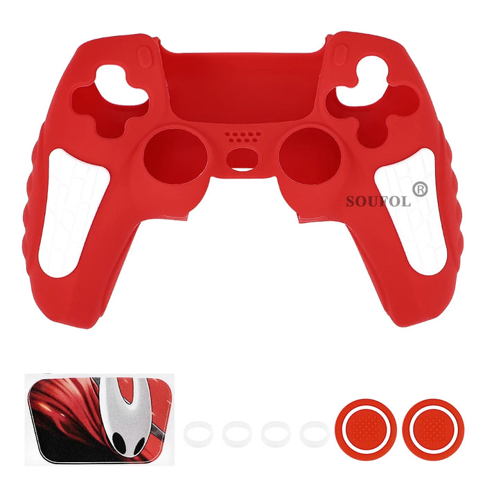 Protective Cover Skin for PS5 Controller Silicone Cover for PS5 Controller Anti-slip Silicone Case Thumb Grips Accessories