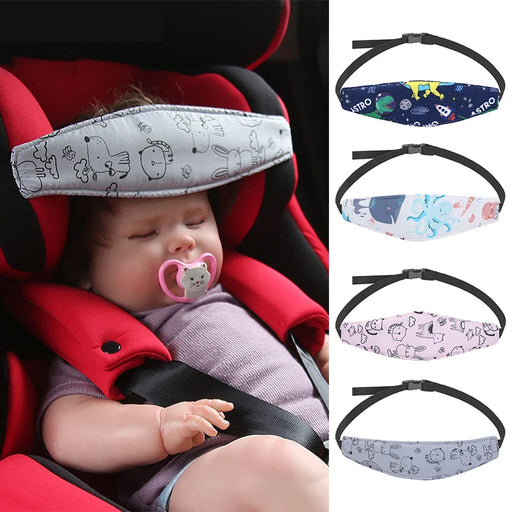 Adjustable Baby Sleep Positioner: Head Support for Car Seats & Strollers